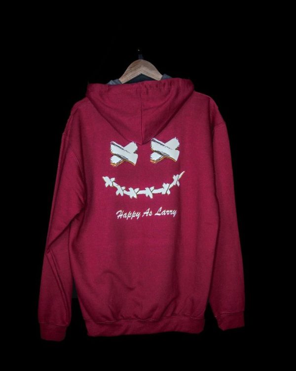 red back burgundy gym 22 hoodie